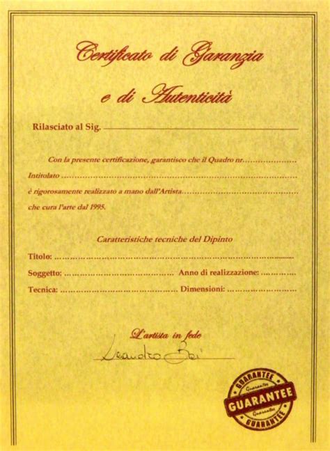 certificato di garanzia hermes|Oggetti.